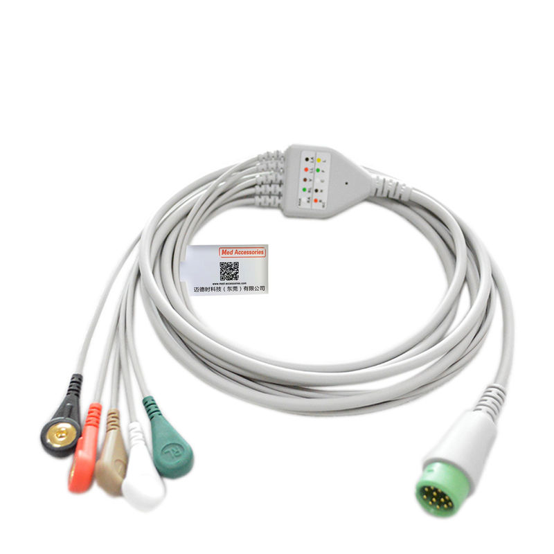 Comen 3 Lead 12 Pin ECG прямой соединительный кабель для STAR8000E STAR8000F STAR8000H