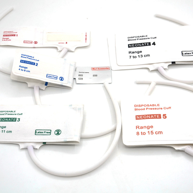 Медицинские аксессуары ISO13485 NIBP Манжеты многоразовые одноразовые материалы из ТПУ для младенцев взрослые