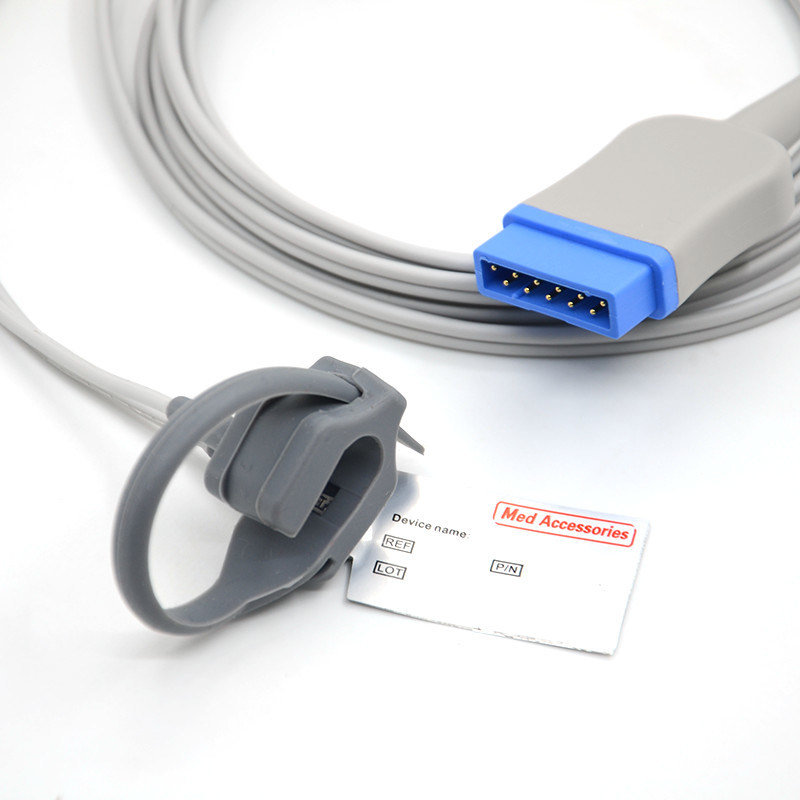 Взрослый мягкий наконечник Spo2 сенсор 11 пин пульсоксиметр Зонд Латекс свободный многоразовый оберток для новорожденных