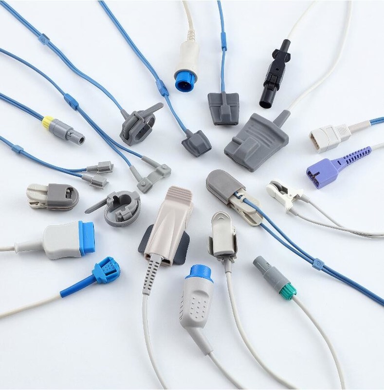 Многоразовое использование взрослых Мягкий наконечник spo2 сенсор Пробные ремни spo2 сенсор совместимый GE Marquette 11pin Ge spo2 сенсор