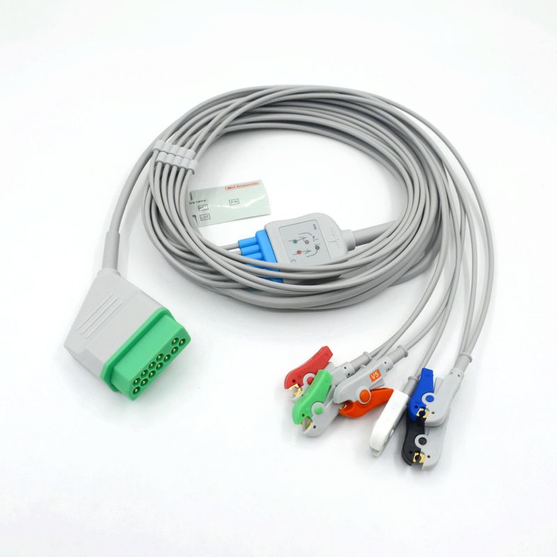 Совместимый Nihon Kohden 12 Pin 6 Leads ЭКГ монитор кабель для медицинских принадлежностей