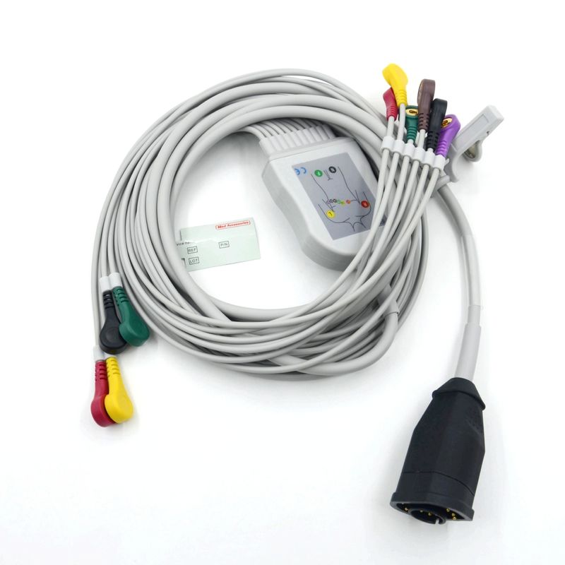 Совместимый Zoll 10 Leads Snap Type IEC Standard EKG кабель и провода