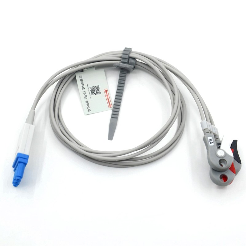 Совместимые Philips 3-волоконные кабели Ecg с проводами с захватчиком AHA цвет CE&ISO13485