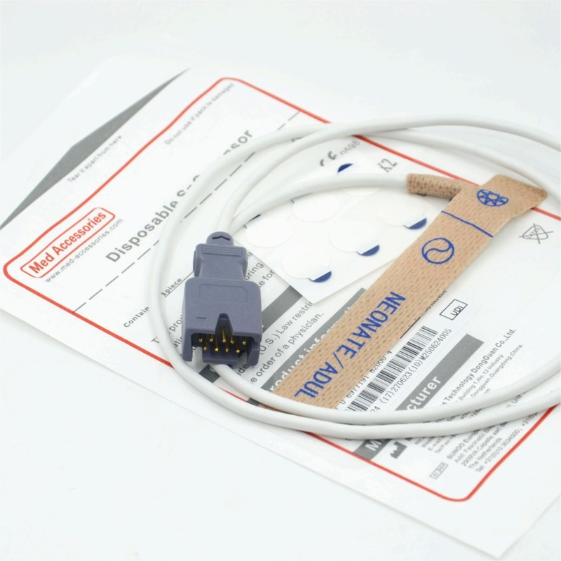 Поставщик медицинских принадлежностей Совместимый Masim 2329 Неонатальный/Взрослый 9-контактный одноразовый датчик SpO2