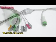 Многофункциональные ЭКГ ЭКГ кабели Медицинские Практические совместимые Drager Siemens